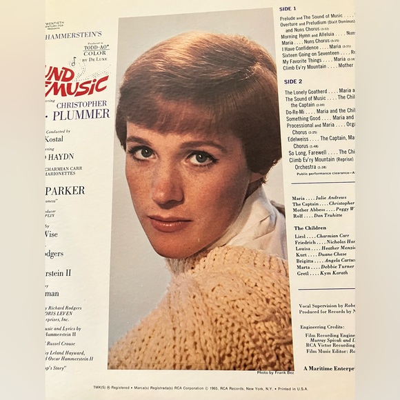 The Sound of Music An Original Soundtrack Recording LP Album, Framed For Display - Picture 9 of 15